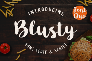 Blusty Duo: The Handwritten Typeface for Modern Web Design