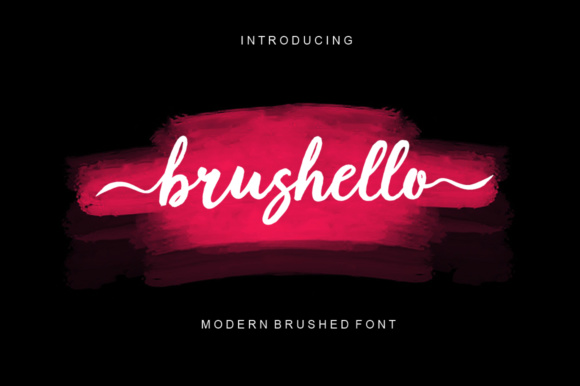 Brushello: A Modern Script Typeface for Editorial Design