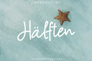 Halften: A Handwritten Brush Script for Modern Web Design