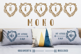 Heart Monogram: The Creative Font for Campaign Visuals