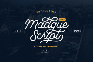 Madgue: A Unique Script Typeface for Modern Editorial Design